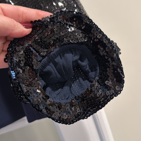 NWT JCrew sequin-sleeve crepe blouse Size S - Picture 4 of 7